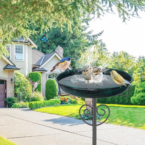 Bird Bath for Outside (Vintage Green)