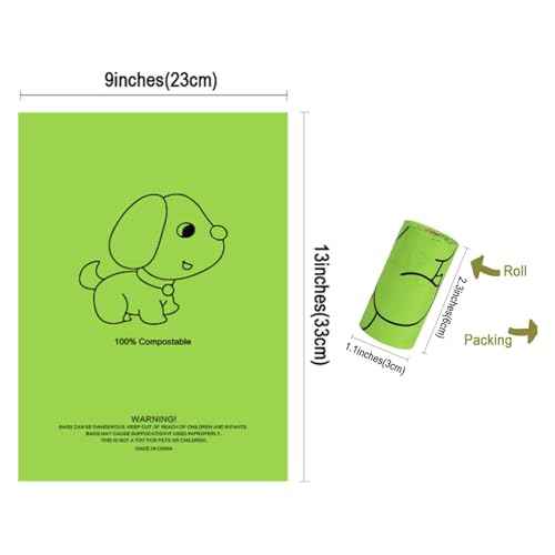 Dog Poop Bag Holder Dispenser 2 Pack (Cyan&Flower)