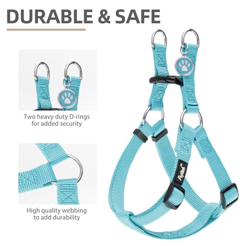 No Pull Dog Harness Medium Sized Step (Light Blue / Medium)