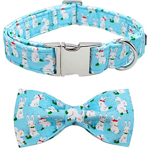 Easter Dog Collar with Bowtie (Bunny / Large (Pack of 1))