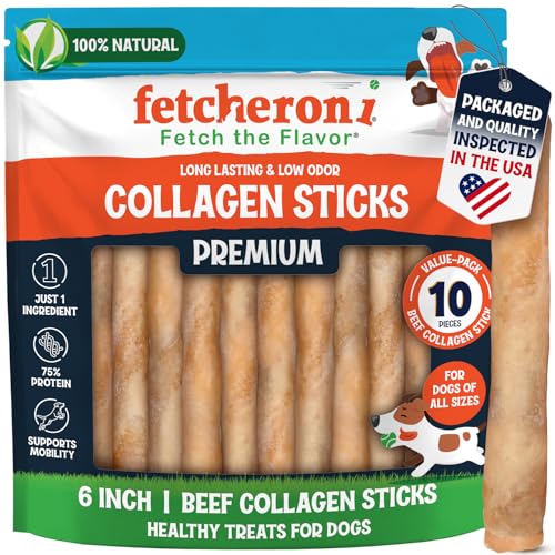 Collagen Bully Stick for Dogs (1 Count (Pack of 10))