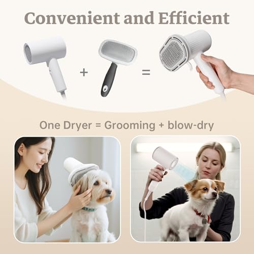 Dog Brush for Shedding (White)