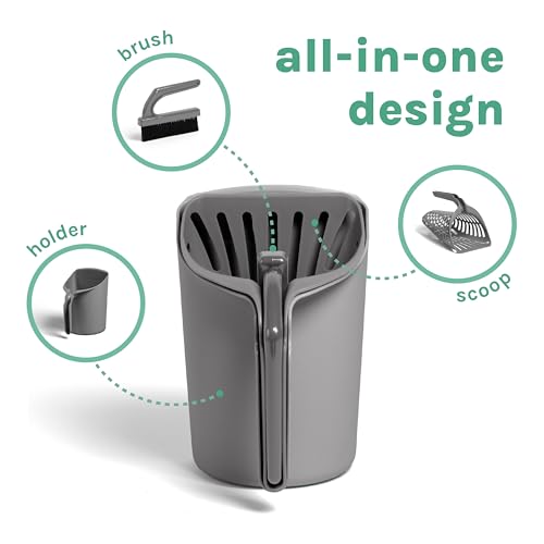 Infinity Cat Litter Scoop with Holder (F) Plastic Litter Scoop with Holder)
