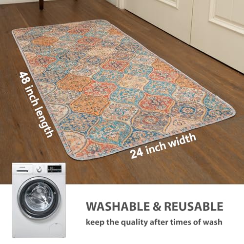 Washable Pee Pads for Dogs (24x48 Inch (Pack of 2) / Cream/Multi)