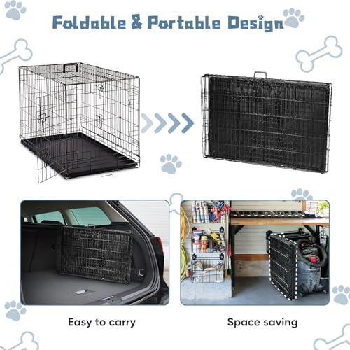 Dog Crate 36 Inch (36.6"L x 22.6"W x 24.2"H)