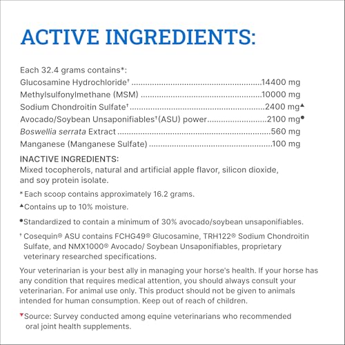Nutramax Cosequin ASU Joint Health Supplement for Horses (Powder / 1320 g)
