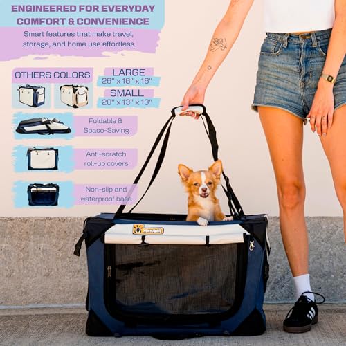 Large Cat & Small Dog Carrier (Red / 24.0"L x 16.0"W x 16.0"H)
