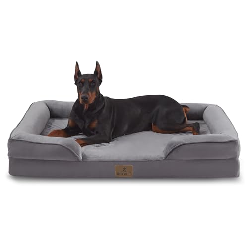 Orthopedic Dog Bed (48.0"L x 35.0"W x 8.0"Th / Dark Grey)