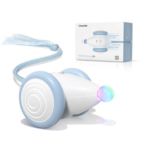 Interactive Cat Toys for Indoor Cats (Mouse Neo-Blue)