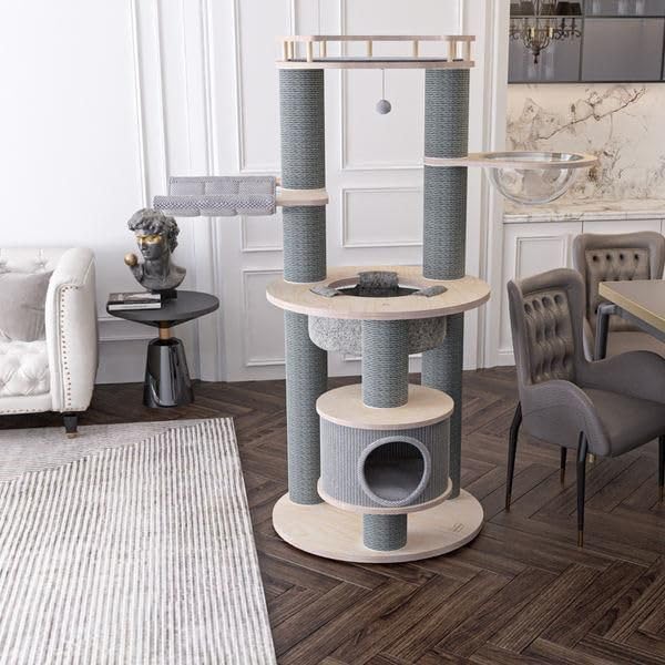 Luxury Climbing Frame Cat Tree Style 1 (29.92 x 55.9 x 14.57 in)