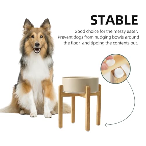Dog Bowls Elevated (Matte Khaki)