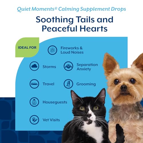 Quiet Moments Calming Drops for Cats & Dogs (2 Ounce)