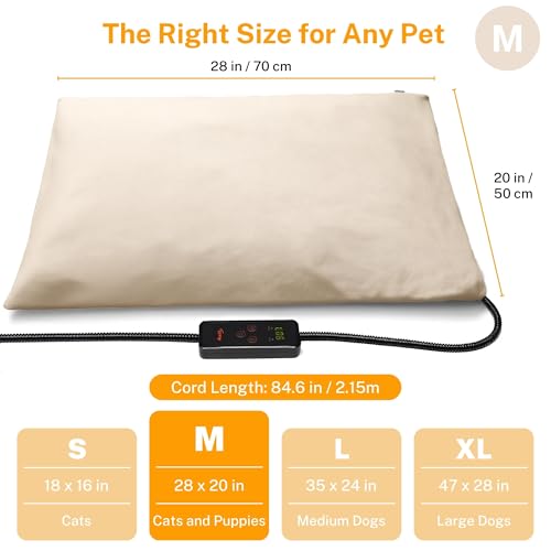 Pet Heating Pad (Beige / 28.0"L x 20.0"W x 0.6"Th)
