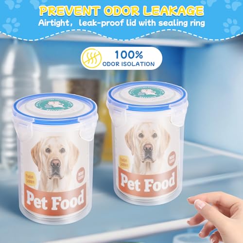 Canned Dog Food Storage Lids Reusable Airtight Can Cover (2 Jar（L）+1 Spoon)