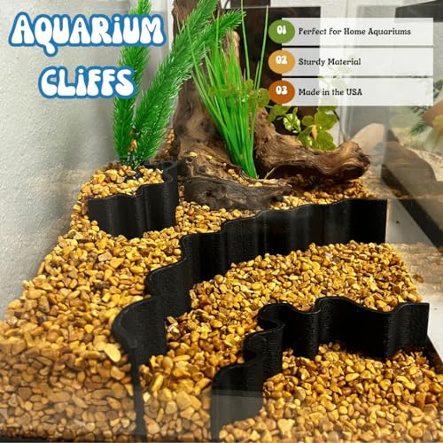 REEFSHAPE Aquarium or Terrarium Substrate Cliffs Combo Pack (Cliff Combo, Black)