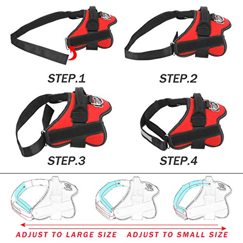 Dog Harness No (XX-Large (Pack of 1) / Red)