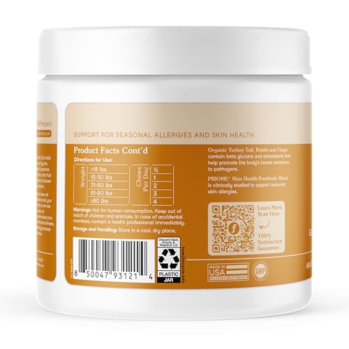 Dog Allergy & Immune Support with Turkey Tail Mushroom (90 Chews)