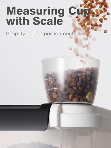 20 lb Stackable Pet Food Storage Containers (20LBS-3Pack-White-2)