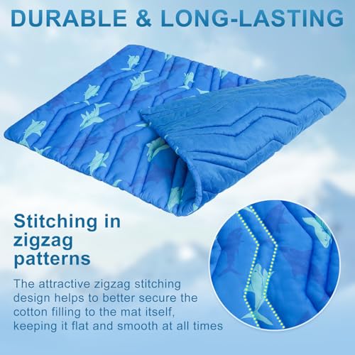 Cooling Mat for XLarge Dogs (Shark Blue / 59.0"L x 40.0"W x 1.0"Th(XL))