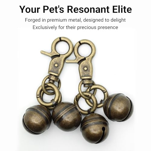 Copper Bells for Dog Training to Go Outside (Lobster Clasp (for Medium & Large Dogs))