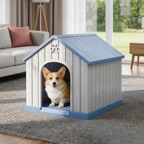 Dog House Indoor Outdoor (Blue / 26.26*24.57*25.83)