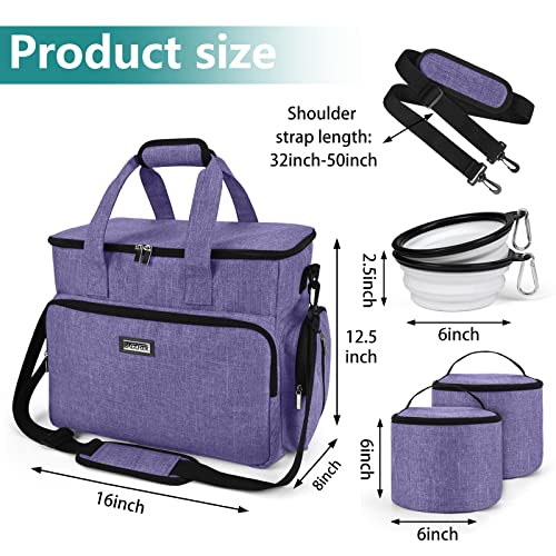 Dog Travel Bag (Purple / Large)