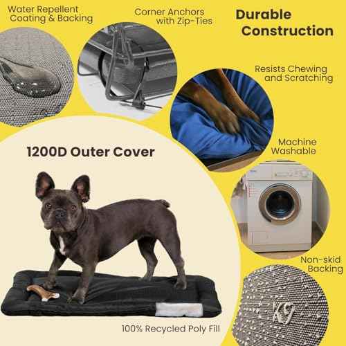 Tough Ripstop Dog Crate Pad (X-Large (47" L x 29" W) / Sage Green)