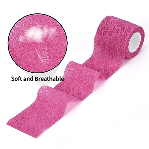 Self Adhesive Bandage Wrap 2 inch Cohesive Bandage Pet Vet Wrap for Dogs (Mix Color / 2 Inch)