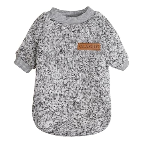 Dog Sweaters for Small Dogs (Grey / Medium)