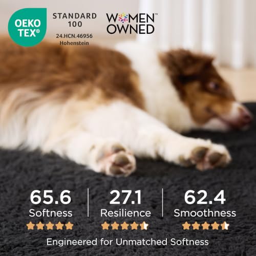 XL Self Warming Dog Bed (44"L x 32"W x 3"Th / Ashen Grey-Self Warming Version)
