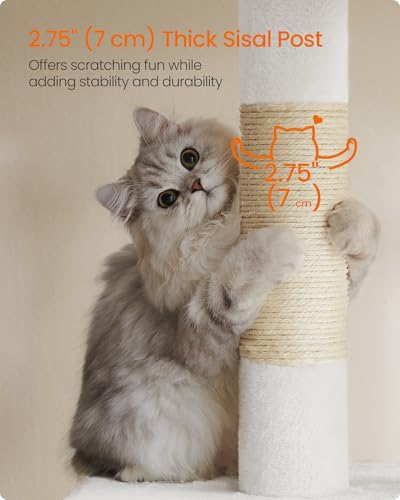 Cat Tree 33.1 (L (23.6"L x 15.7"W x 33.1"H) / Cream White)
