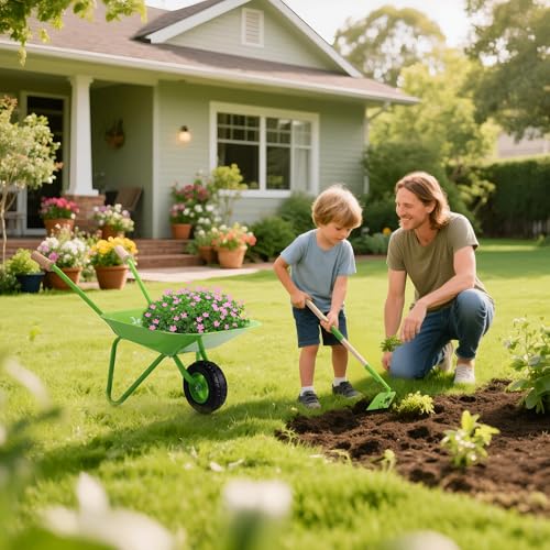 Kids Gardening Set with Wheelbarrow