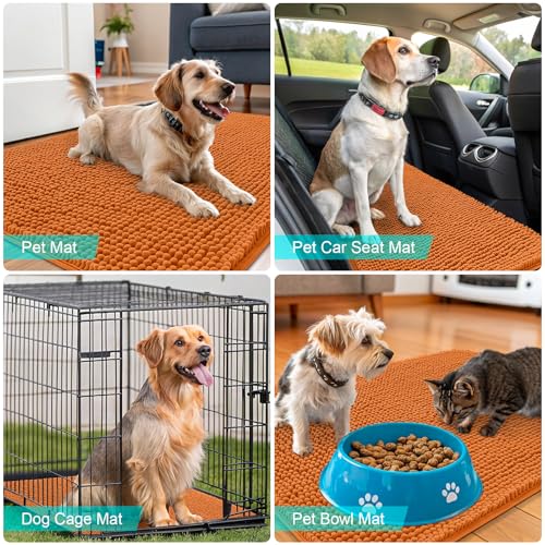 Dog Door Mat for Muddy Paws 50x30 (Clay / 50" X 30")