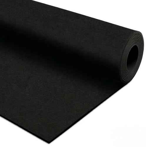 Traxxon by FlooringInc Rubber Gym Flooring Roll (Black / 180"L x 48"W x 0.5"Th)