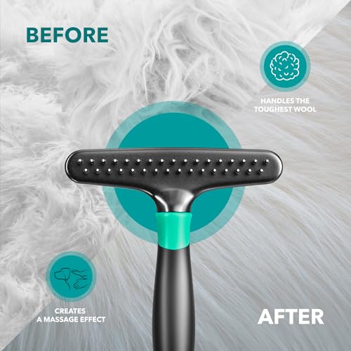 Deshedding Brush Comb (Green)