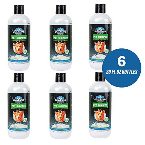 Premium Grade Pet Shampoo for Dogs and Cats (20 Ounce (Pack of 6))