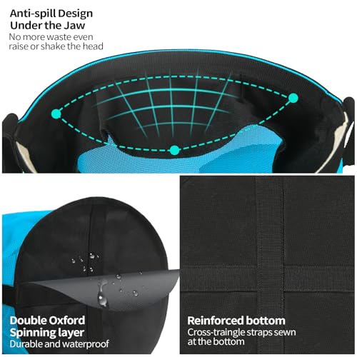 Horse Feed Bag for Grain (Sky blue)