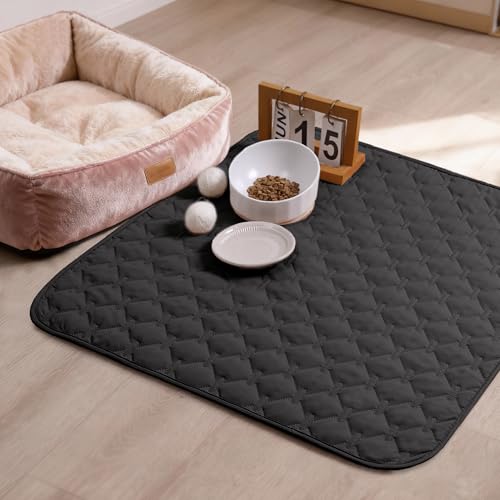 100% Double Sided Waterproof Dog Blanket Soft Pet Bed Cover Reversible Protect Furniture Couch Sofa Car for Puppy Large Dog Cat (30x30 Inch (Pack of 1) / Dark Charcoal/Light Charcoal)