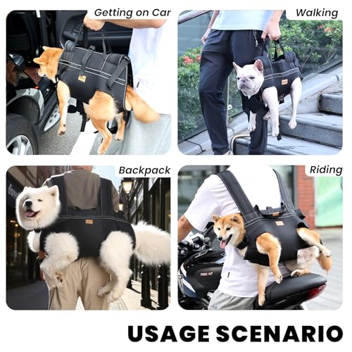 Dog Lift Harness Backpack Carrier for Large Dogs (Large 20-29 LBS)