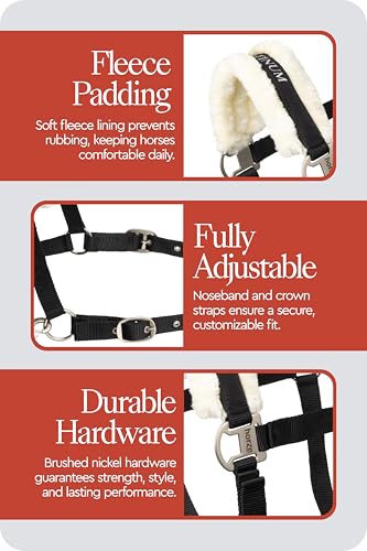 Howard Soft Fleece Horse Halter (Shetland / Black)