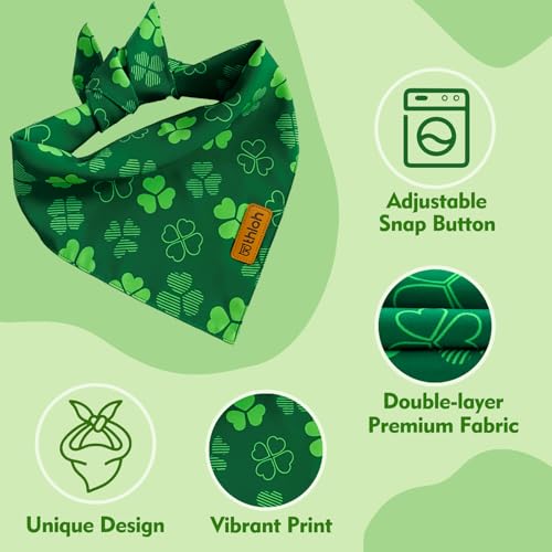 St. Patrick's Day Dog Bandana (X-Large / St. Patrick's Day-Green)