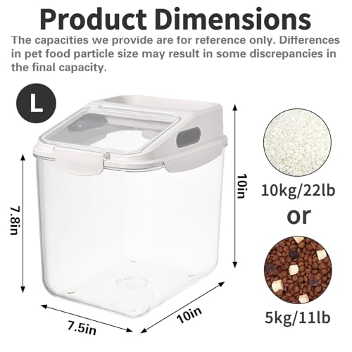 11LB Dog Food Storage Container (L:10"L x 7.5"W x 10"H)