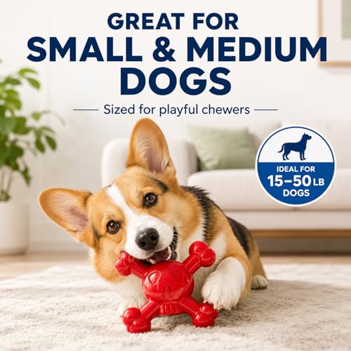 Dog Chew Toys for Aggressive Chewers (Red)
