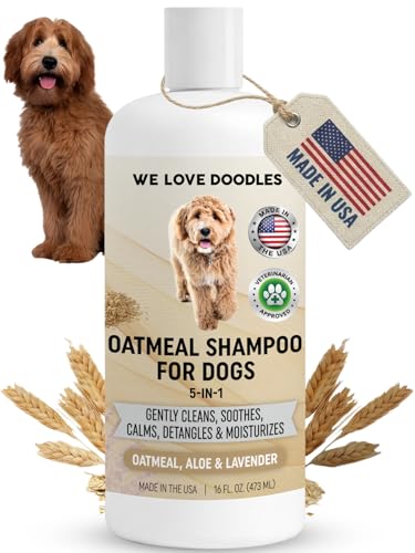 Premium Oatmeal Shampoo & Conditioner for Dogs with Sensitive & Itchy Skin