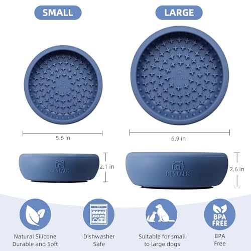 Dog Lick Bowl (Large / Dark blue)