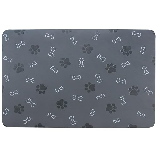 Pet Cat Dog Food Mat Non Slip Mat for Dog Water Bowl Mat Quick Dry Absorbent Cat Feeding Mat