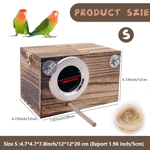 Parakeet Nesting Box (S: 7.87*4.72*4.72inch)