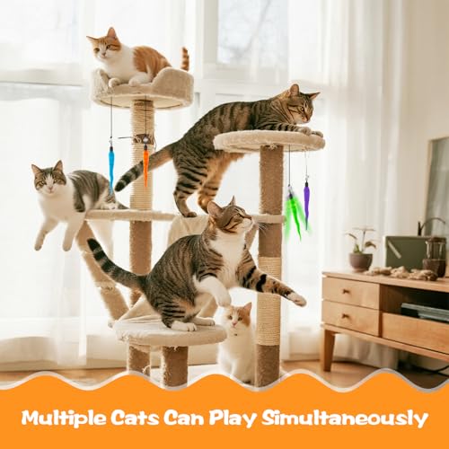 Fuzzy Worm Cat Wand Refills with Black String