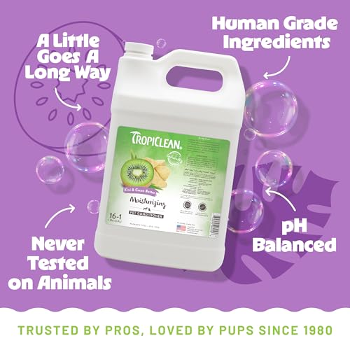 Kiwi & Coco Butter Moisturizing Dog Conditioner (1 Gallon (Pack of 1))