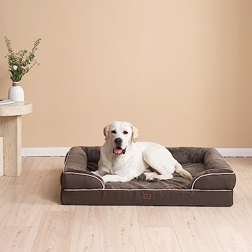 Orthopedic Extra Large Dog Bed (Brown / 44.0"l X 32.0"w X 6.5"th)